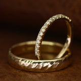 Diamond Half Eternity Wave Ring - Clio Saskia