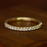 Diamond Half Eternity Wave Ring - Clio Saskia
