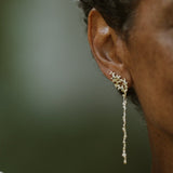 GREEN SAPPHIRE SEAWEED SWAY EARRINGS - CLIO SASKIA