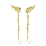 GREEN SAPPHIRE SEAWEED SWAY EARRINGS - CLIO SASKIA