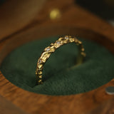 Seaweed Diamond Half Eternity Ring - Clio Saskia