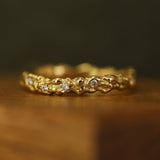 Seaweed Diamond Half Eternity Ring - Clio Saskia