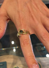 Sea Dragon Ring on the hand