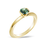 PARTI-SAPPHIRE VEE RING OOAK