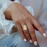 BEARDED DRAGON SHIELD RING - CLIO SASKIA