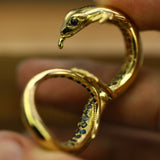 Bermuda Lizard Double Knuckle Ring - CLIO SASKIA