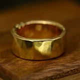 Bini Wedding Ring, 8mm with Sapphires - CLIO SASKIA