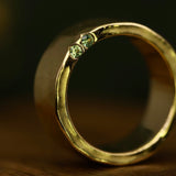 Bini Wedding Ring, 8mm with Sapphires - CLIO SASKIA