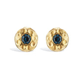 BLUE SAPPHIRE SLINK STUDS - Pair - CLIO SASKIA