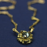 BLUE Sapphire URCHIN PENDANT - CLIO SASKIA, handmade in London using recycled gold and natural blue Australian sapphires
