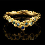 CROWN SAPPHIRE SEAWEED RING - CLIO SASKIA