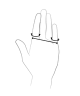 hand diagram, knuckleduster, how to wear diagram, knuckleduster ring, gold snake ring, blue sapphire ring, snake jewellery, nature inspired jewellery, clio saskia, sapphire ring, serpent ring, 18ct gold ring, custom jewellery, custom jewelry, designer jewellery, designer jewelry, statement rings, statement ring