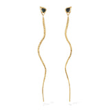 SAPPHIRE SLINK DROP EARRINGS - Pair - CLIO SASKIA