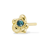 SAPPHIRE TIDBIT GOLD STUD - Single - CLIO SASKIA