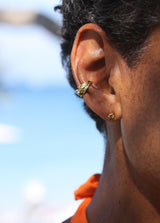 SAPPHIRE TIDBIT GOLD STUD - Single - CLIO SASKIA