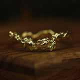 SEAWEED FITTED WEDDING RING - CLIO SASKIA