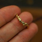 SEAWEED FITTED WEDDING RING - CLIO SASKIA