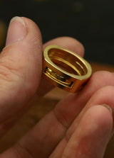 Interlocking Wedding Ring Set with Jacket