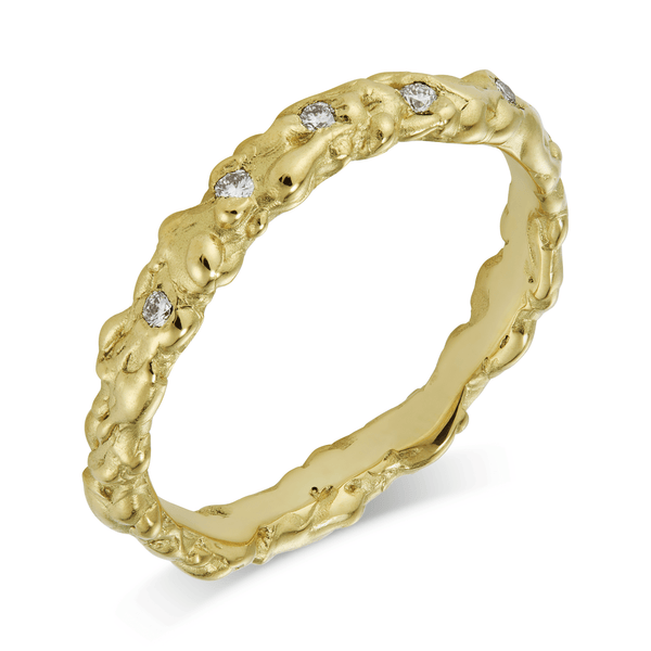 Seaweed Diamond Half Eternity Ring - CLIO SASKIA