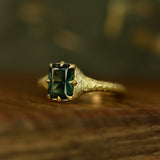 Teal Sapphire Hummingbird Ring - CLIO SASKIA