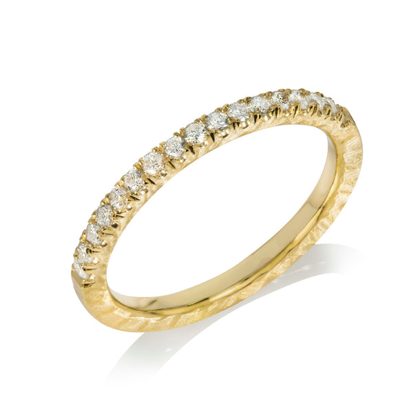 Diamond Half Eternity Wave Ring - CLIO SASKIA