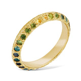Speckled Ombré Sapphire Full Eternity Ring - CLIO SASKIA